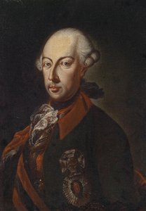 Emperador José II en el uniforme del Regimiento de Chevauxleger Nr 1